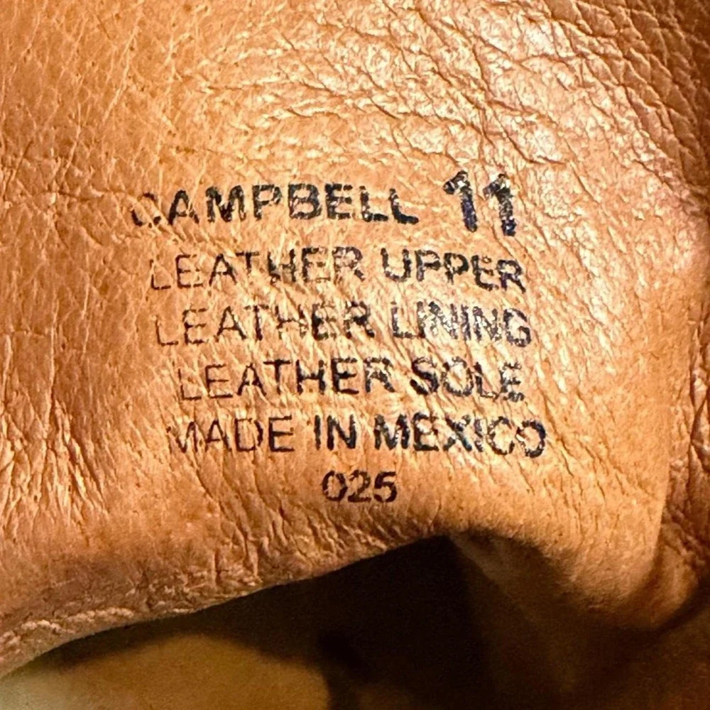 Freebird by Steven's Brown Leather Campbell Lace up Side Zip Ankle Boots Size 11